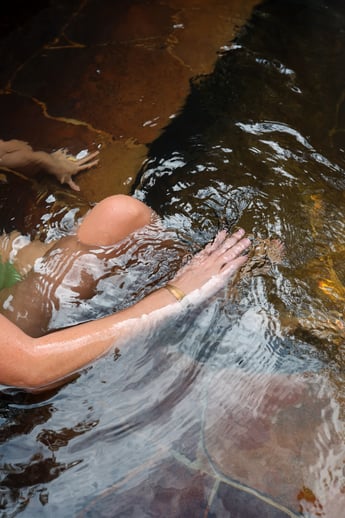 Hot Springs water at Peninsula Hot Springs