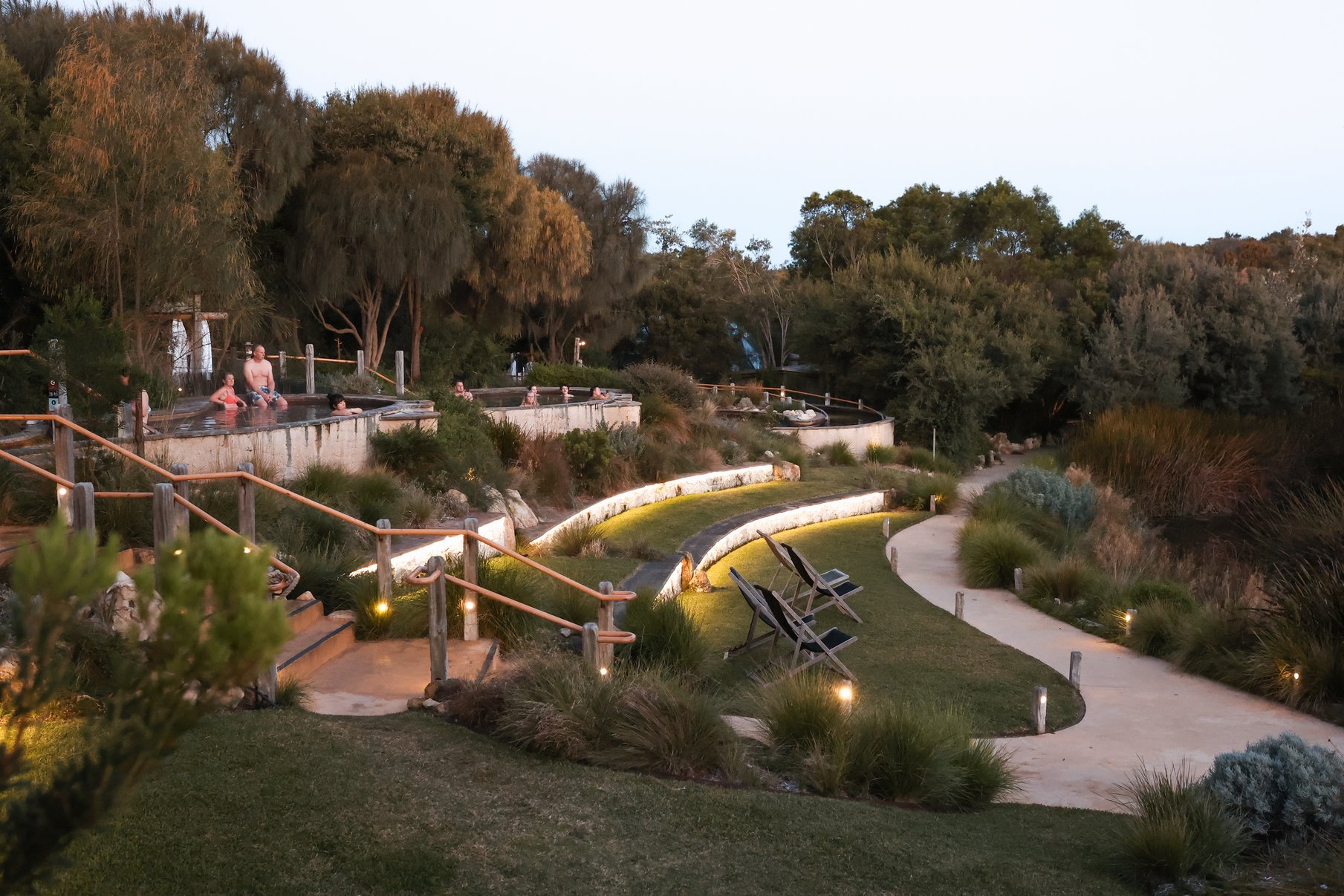 The Amphitheatre Stage at twilight