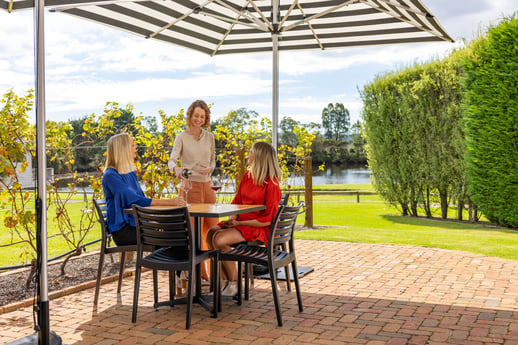 People dining outside at Crittenden Estate