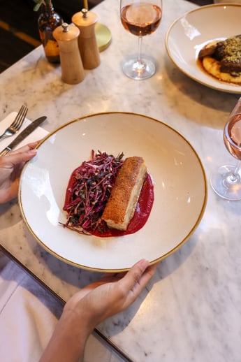 A plate of seasonal food