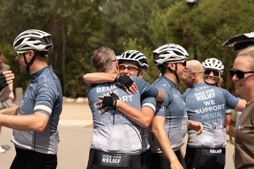 A group from Ride for Relief