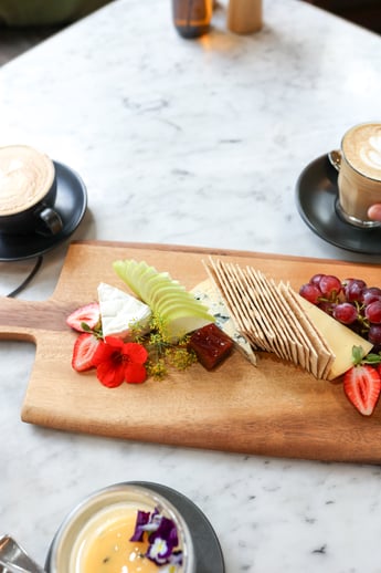 A cheese platter
